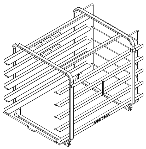 Рама с направляющими стандарт «Пекарь» тип 6-1/1 Rational 60.61.690