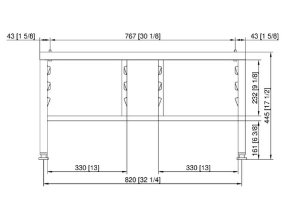 Подставка II для Combi-Duo 6-1/1 на 6-1/1 Rational 60.31.206