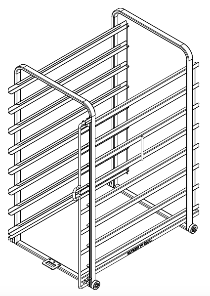 Рама с направляющими 8 уровней тип 10-1/1 Rational 60.11.601