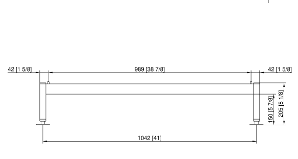 Подставка I для Combi-Duo 6-2/1 на 6-2/1 или на 10-2/1 Е Rational 60.31.205