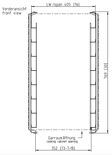 Рама стандарт «Пекарь» (400х600 мм) тип 10-1/1 Rational 60.11.541