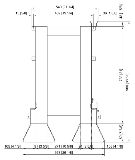 Въездная рампа для рамы с направляющими тип 20-1/1 Rational 60.21.262