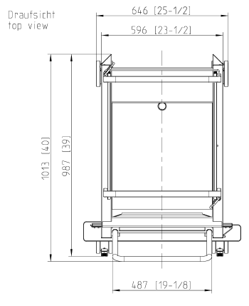 Рама с направляющими тип 20-2/1 17 уровней загрузки Rational 60.22.396
