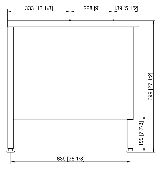 Подставка II стандарт «Пекарь» для iCombi Pro и iCombi Classic 6-1/1, 10-1/1 Rational 60.31.209