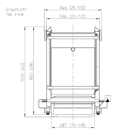 Рама с направляющими тип 20-2/1 16 уровней загрузки Rational 60.22.395