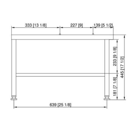Подставка II для Combi-Duo 6-1/1 на 6-1/1 Rational 60.31.206