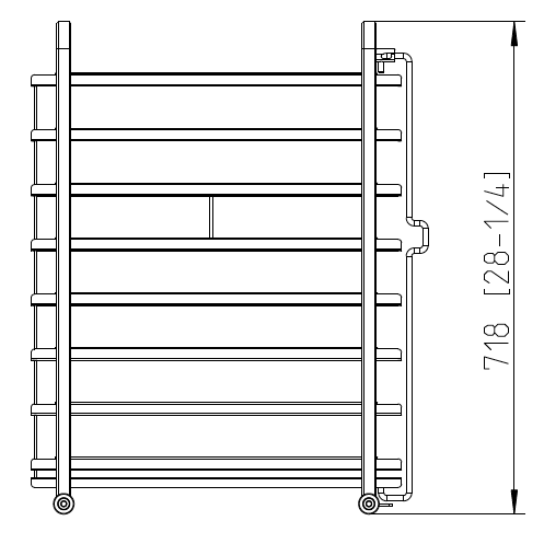 Рама с направляющими 8 уровней тип 10-1/1 Rational 60.11.601