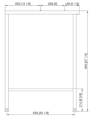 Подставка III стандарт версия Зонт вытяжной UltraVent тип 6-1/1 Rational 60.31.214