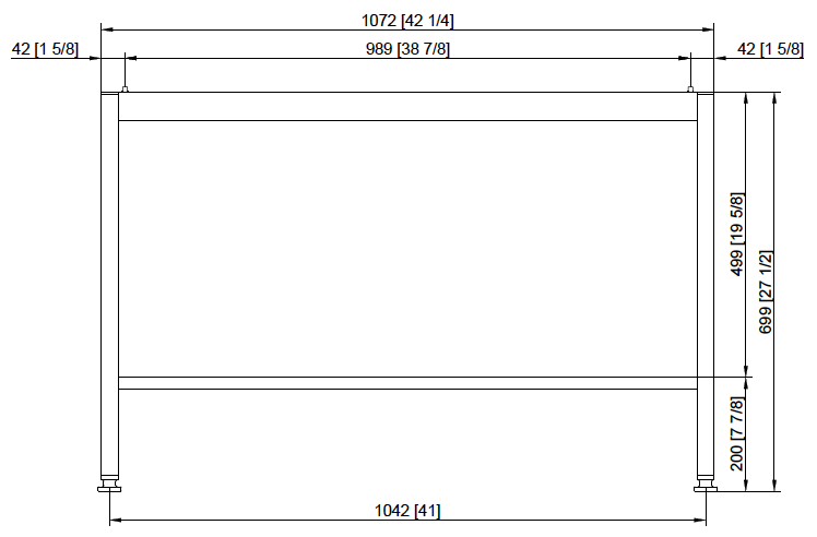 Подставка I стандрат для iCombi Pro и iCombi Classic 6-2/1, 10-2/1 Rational 60.31.090