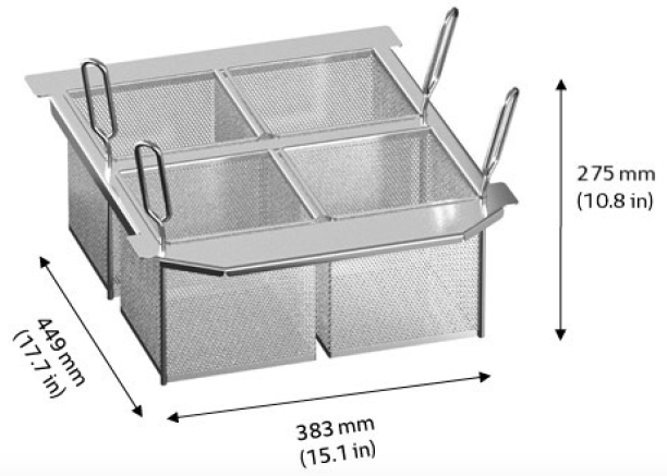 Набор из 4 порционных корзин для Rational для iVario 2-XS Rational 60.75.300