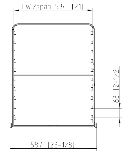 Рама с направляющими тип 10-2/1 Rational 60.12.150