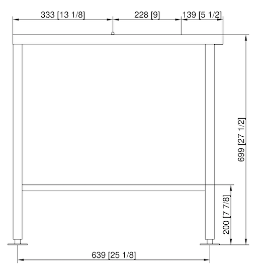 Подставка III с фиксацией (MarineLine) для iCombi Pro и Classic 6-1/1, 10-1/1 Rational 60.31.112