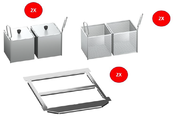Набор из 4 порционных корзин для Rational для iVario 2-XS Rational 60.76.407