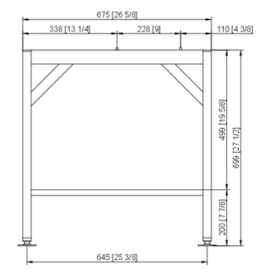 Подставка I с фиксацией (MarineLine) для iCombi Pro и Classic 6-1/1, 10-1/1 Rational 60.31.096