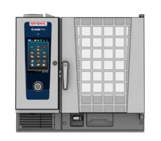 Противоударная защитная решетка для аппарата с правой навеской дверцы, тип 10-2/1 Rational 60.76.356