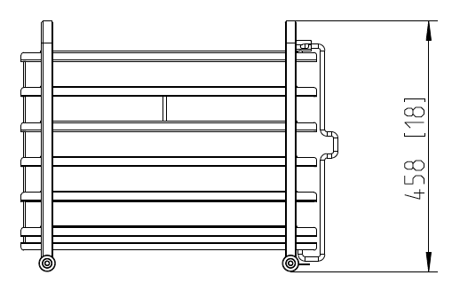 Рама с направляющими стандарт тип 6-1/1 Rational 60.61.420