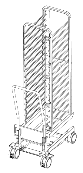 Рама с направляющими тип 20-1/1 17 уровней загрузки Rational 60.21.289