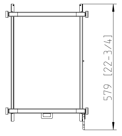 Рама с направляющими стандарт тип 6-1/1 Rational 60.61.420