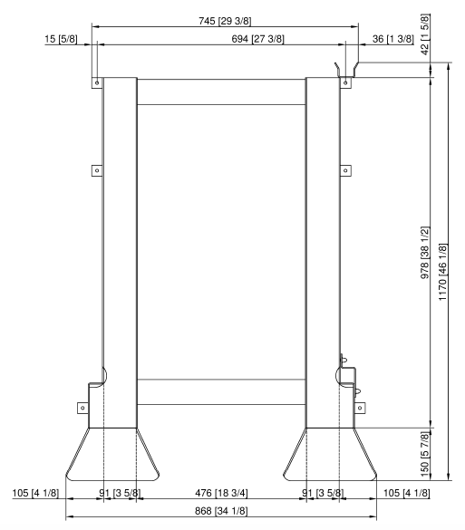 Въездная рампа для рамы с направляющими тип 20-2/1 Rational 60.22.380