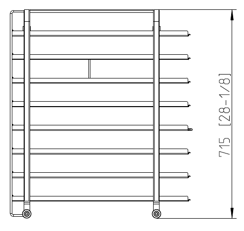Рама с направляющими стандарт «Пекарь» (400х600 мм) тип 10-1/1 Rational 60.11.599