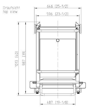 Рама с направляющими тип 20-2/1 15 уровней Rational 60.22.394
