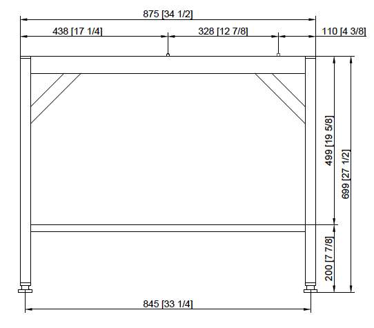 Подставка I стандрат для iCombi Pro и iCombi Classic 6-2/1, 10-2/1 Rational 60.31.090
