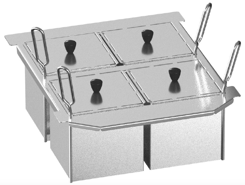 Набор из 4 порционных корзин для Rational для iVario 2-XS Rational 60.75.978