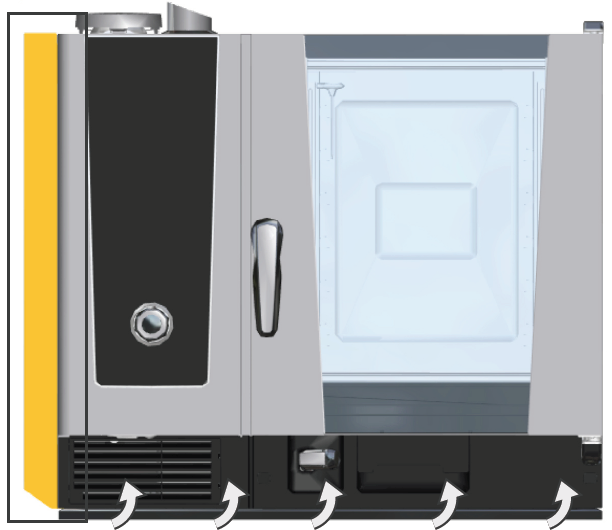 Теплозащитный экран слева для iCombi Pro XS 6-2/3 Rational 60.74.182