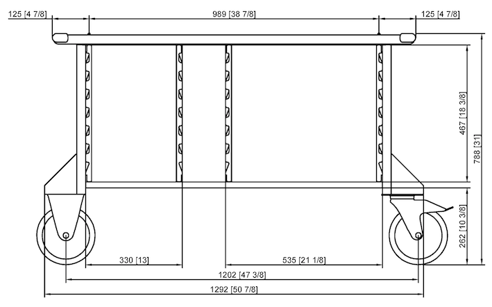 Подставка II версия MobilityLine тип 6-2/1, 10-2/1 Rational 60.31.165