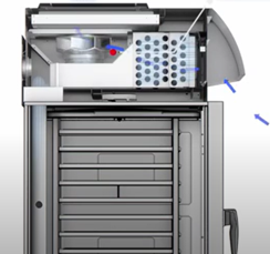 Предварительно установленный конденсационный вытяжной зонт UltraVent для модели iCombi Pro XS 6-2/3