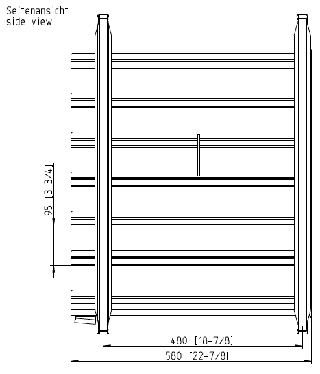Рама стандарт «Пекарь» тип 10-1/1 комбинированная с 1/1 GN Rational 60.11.563