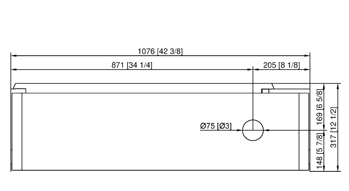 Зонт вытяжной UltraVent для iCombi Pro и iCombi Classic 6-2/1, 10-2/1 Rational 60.75.135