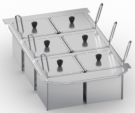 Набор из 6 порционных корзин для Rational iVario 2-S Rational 60.76.408