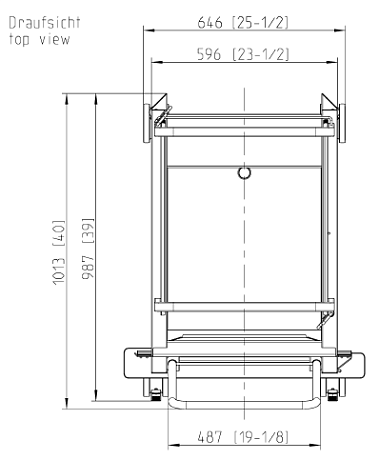 Рама с направляющими тип 20-2/1 20 уровней загрузки Rational 60.22.447
