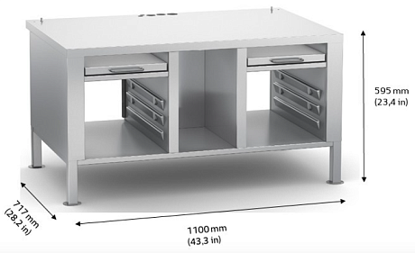 Подставка с ножками для Rational iVario 2-XS Rational 60.31.221