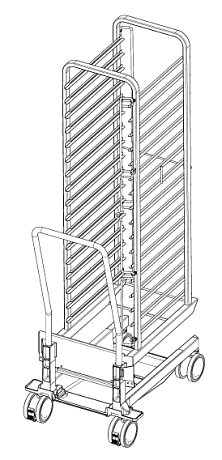 Рама с направляющими тип 20-1/1 17 уровней загрузки Rational 60.21.289