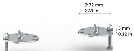 Набор для крепления аппаратов Rational iVario 2-XS, 2-S Rational 60.76.118