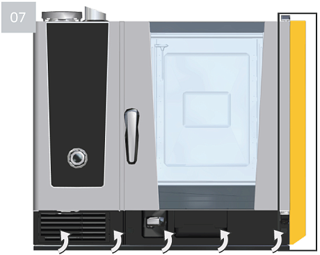 Теплозащитный экран справа тип 6-2/1 Rational 60.75.768